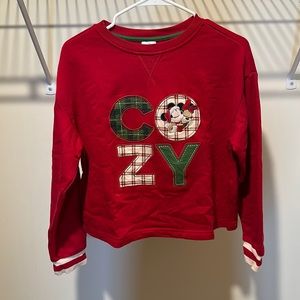 Disney Cozy Christmas Cropped Sweater